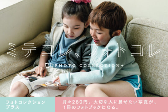 子育て応援プログラム特典「フォトコレクションプラス」の13ヶ月無料終了に注意。外し忘れると有料です。